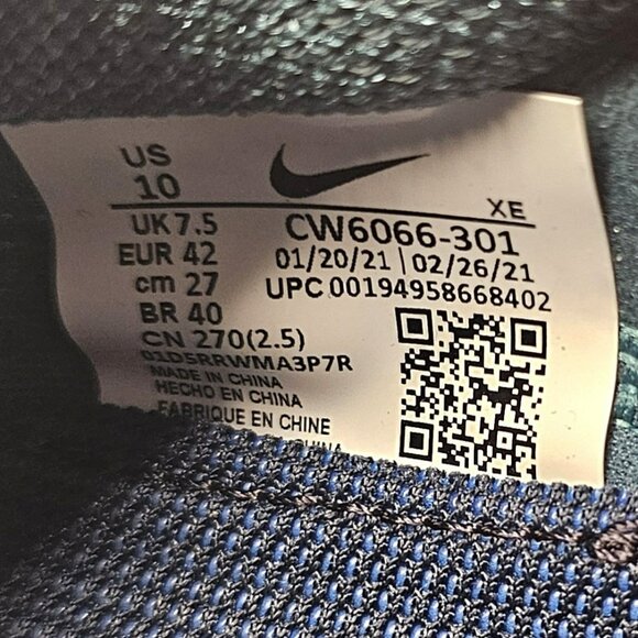 Nike React Women's Air Zoom Terra Kiger 7 Trail Running Sneakers Size 10 - Picture 10 of 16